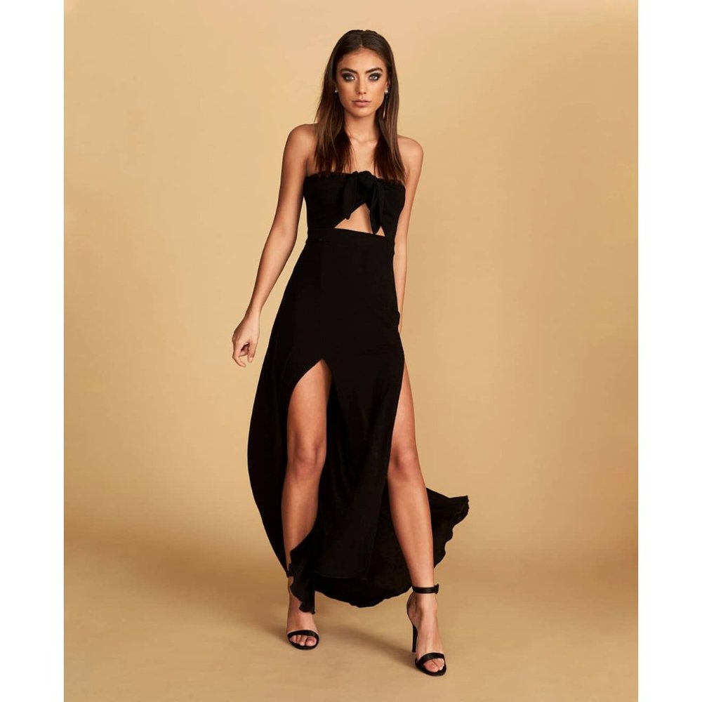 NWOT Lioness Adrienne Strapless Maxi Dress